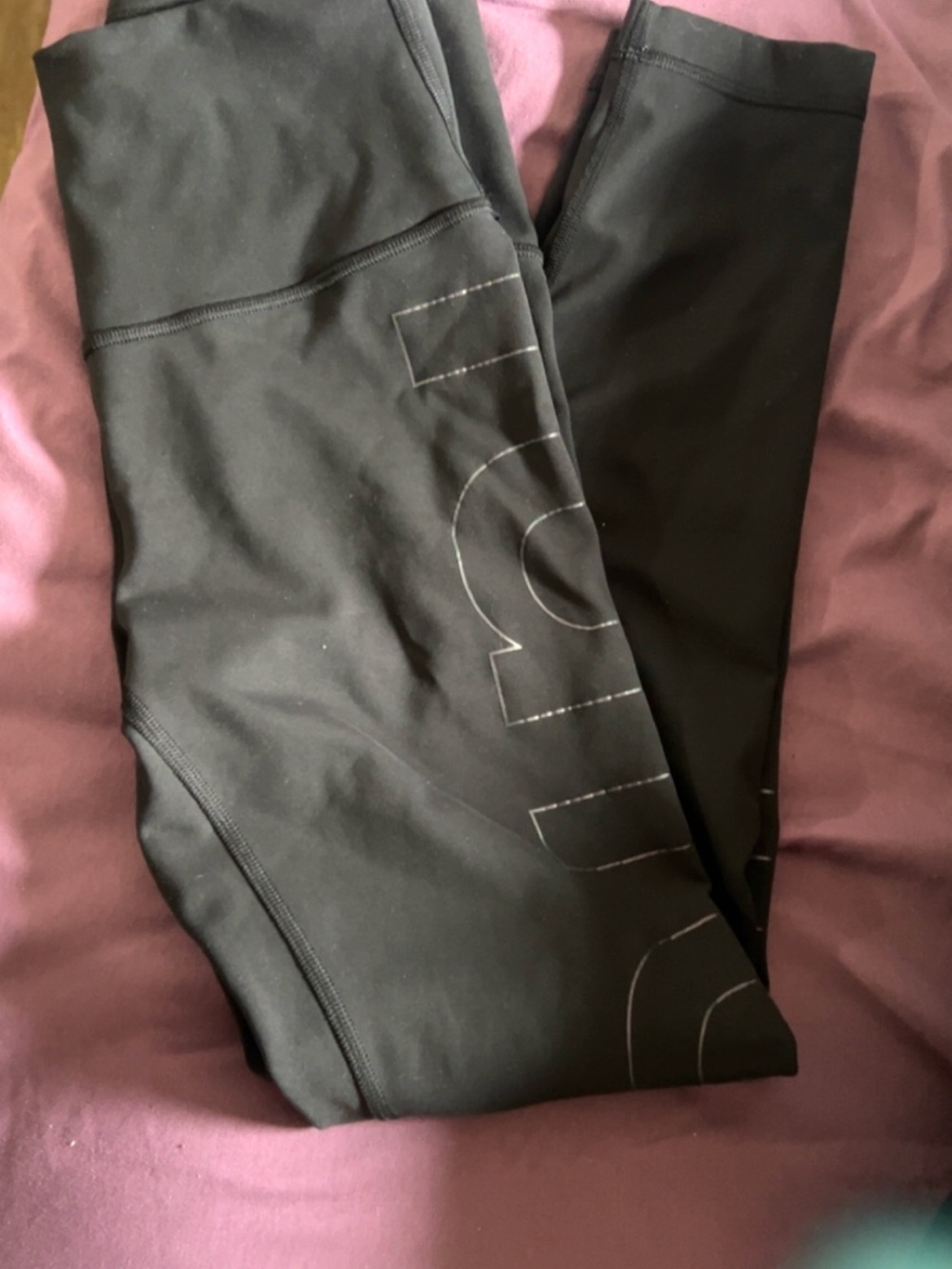 lululemon athletica Black Leggings with Subtle Logo